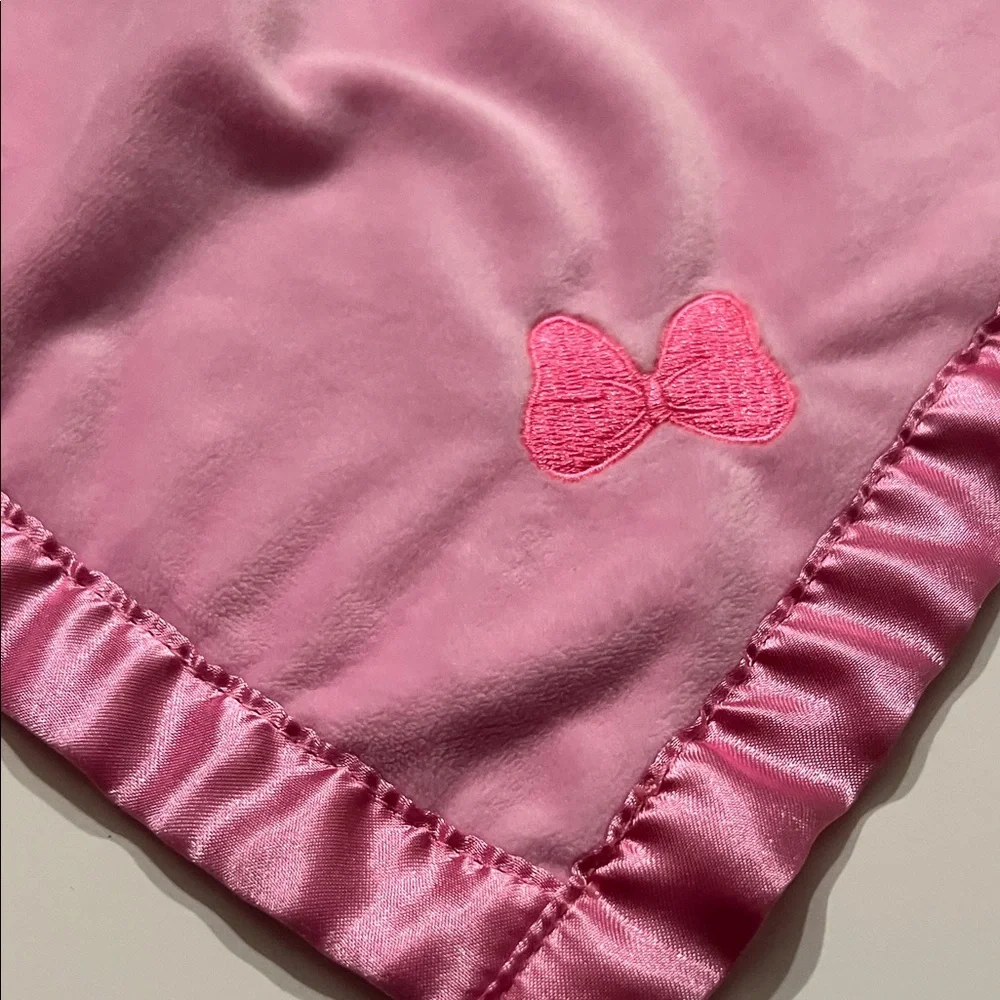 Disney Baby Minnie Mouse Pink Lovey Security Blanket 15”